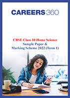 CBSE Class 10 Home Science Sample Paper & Marking Scheme 2022 (Term 1)