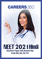 NEET 2021 Hindi Question Paper with Answer Key Code M4, N4, O4, P4