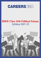 HBSE Class 11th Political Science Syllabus 2021-22