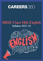 HBSE Class 10th English Syllabus 2021-22