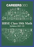 HBSE Class 10th Math Syllabus 2021-22
