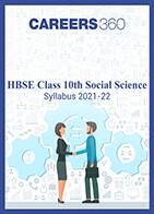 HBSE Class 10th Social Science Syllabus 2021-22
