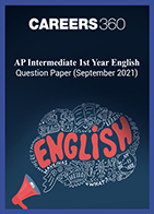 AP Intermediate 1st Year English Question Paper (September 2021)
