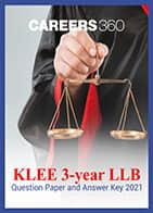 KLEE 3-year LLB Question Paper and Answer Key 2021