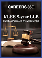 KLEE 5-year LLB Question Paper and Answer Key 2021