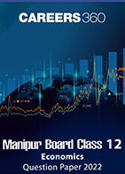Manipur Board Class 12 Economics Question Paper 2022