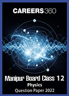 Manipur Board Class 12 Physics Question Paper 2022