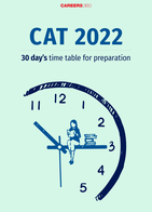 CAT 2022: Time Table For 1 Month Preparation