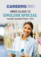 HBSE Class 12 English Special Question Paper 2021