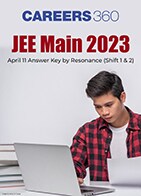 JEE Main 2023 April 11 Answer Key by Resonance (Shift 1 & 2)