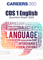 CDS 1 English Question Paper 2023