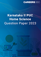 Karnataka II PUC Home Science Question Paper 2023