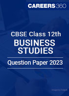 CBSE Class 12th Business Studies Question Paper 2023