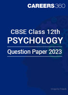 CBSE Class 12th Psychology Question Paper 2023
