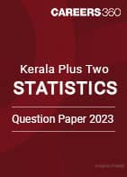 Kerala Plus Two Statistics Question Paper 2023