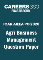 ICAR AIEEA PG 2020 - Agri Business Management Question Paper