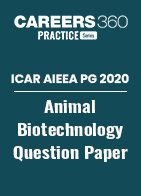 ICAR AIEEA PG 2020 - Animal Biotechnology Question Paper