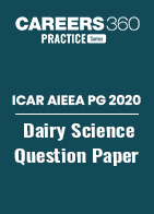 ICAR AIEEA PG 2020 - Dairy Science Question Paper