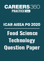 ICAR AIEEA PG 2020 - Food Science Technology Question Paper