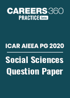 ICAR AIEEA PG 2020 - Social Sciences Question Paper