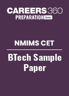 NMIMS CET BTech Sample Paper