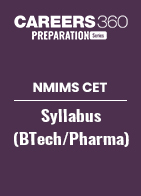 NMIMS CET Syllabus (BTech/ Pharma)