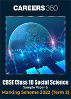 CBSE Class 10 Social Science Sample Paper & Marking Scheme 2022 (Term 2)