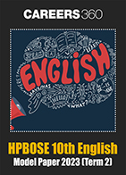 HPBOSE 10th English Model Paper 2023 (Term 2)