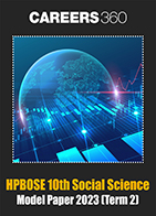 HPBOSE 10th Social Science Model Paper 2023 (Term 2)