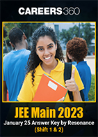JEE Main 2023 January 25 Answer Key by Resonance (Shift 1 & 2)