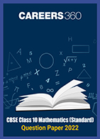 CBSE Class 10 Mathematics (Standard) Question Paper 2022