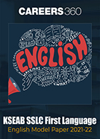 KSEAB SSLC First Language - English Model Paper 2021-22