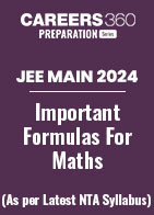 JEE Main 2024 Maths Important Formulas