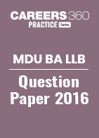 MDU BA LLB Question Paper 2016