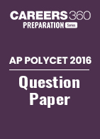 AP POLYCET 2016 Question Paper