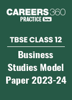 TBSE Class 12 Business Studies Model Question Paper 2023-24 PDF