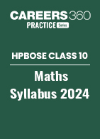 HPBOSE Class 10 Maths Syllabus 2024