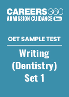 OET Sample Test Writing (Dentistry) - Set 1