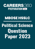 MBOSE HSSLC Political Science Question Paper 2023