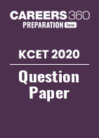 KCET 2020 Question Paper