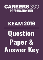 KEAM 2016 Question Paper & Answer Key
