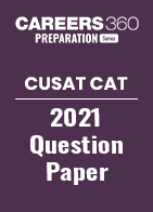 CUSAT CAT 2021 Question Paper