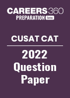 CUSAT CAT 2022 Question Paper