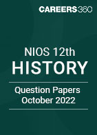 NIOS 12th History Question Paper October 2022
