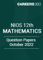NIOS 12th Mathematics Question Paper October 2022