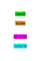 NEET UG 2024 : Free Mock Test