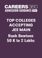 Top Colleges Accepting JEE Main Rank Bewteen 50 K to 2 Lakhs