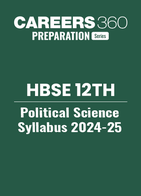 HBSE 12th Political Science Syllabus 2024-25