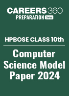 HP Board Class 10 Computer Science Model Paper 2024