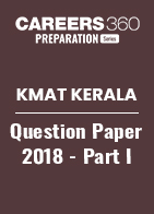 KMAT Kerala Question Paper 2018 - Part I